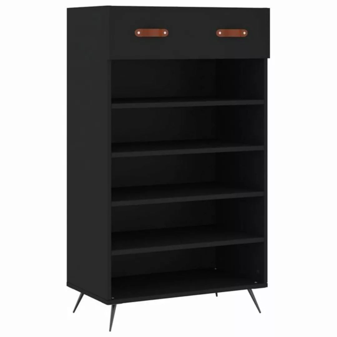 vidaXL Kleiderschrank Schuhschrank Schwarz 60x35x105 cm Holzwerkstoff günstig online kaufen