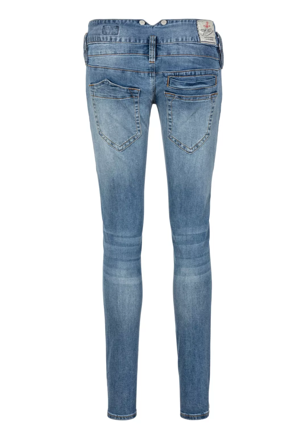 Herrlicher Slim-fit-Jeans "Pitch Slim Organic Denim", mit asymmetrischen Ta günstig online kaufen