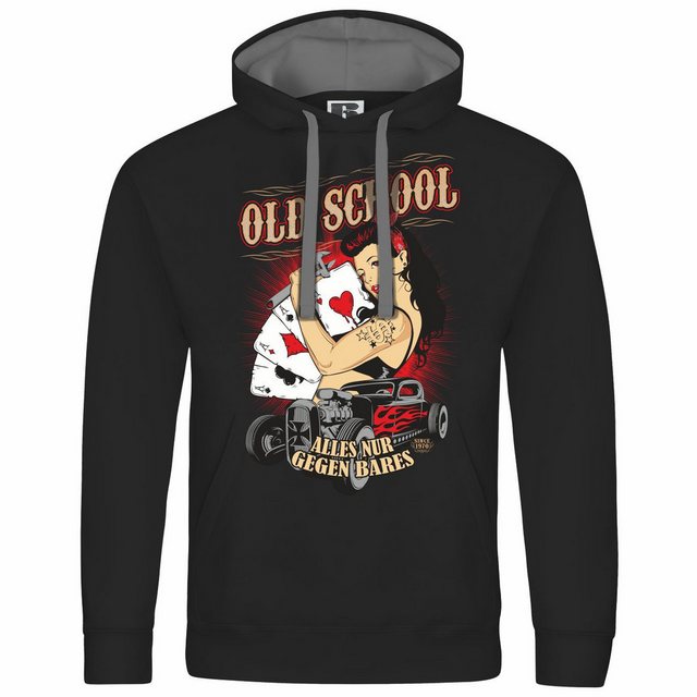 deinshirt Kapuzenpullover Herren Kapuzenpullover Old School alles nur gegen günstig online kaufen