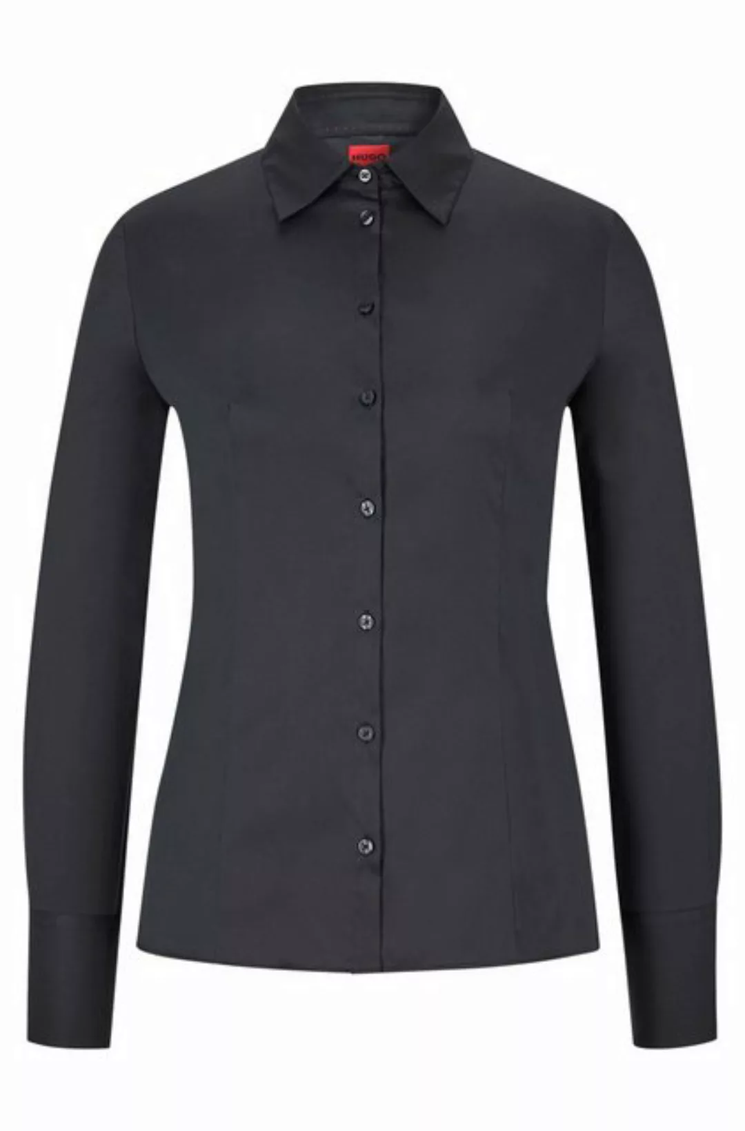 HUGO Blusenshirt The Fitted Shirt 10211515 01, Black günstig online kaufen