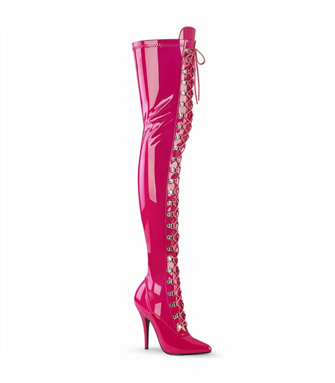 Overknee Stiefel SEDUCE-3024 - Lack Hot Pink (Schuhgröße: EUR 38) günstig online kaufen