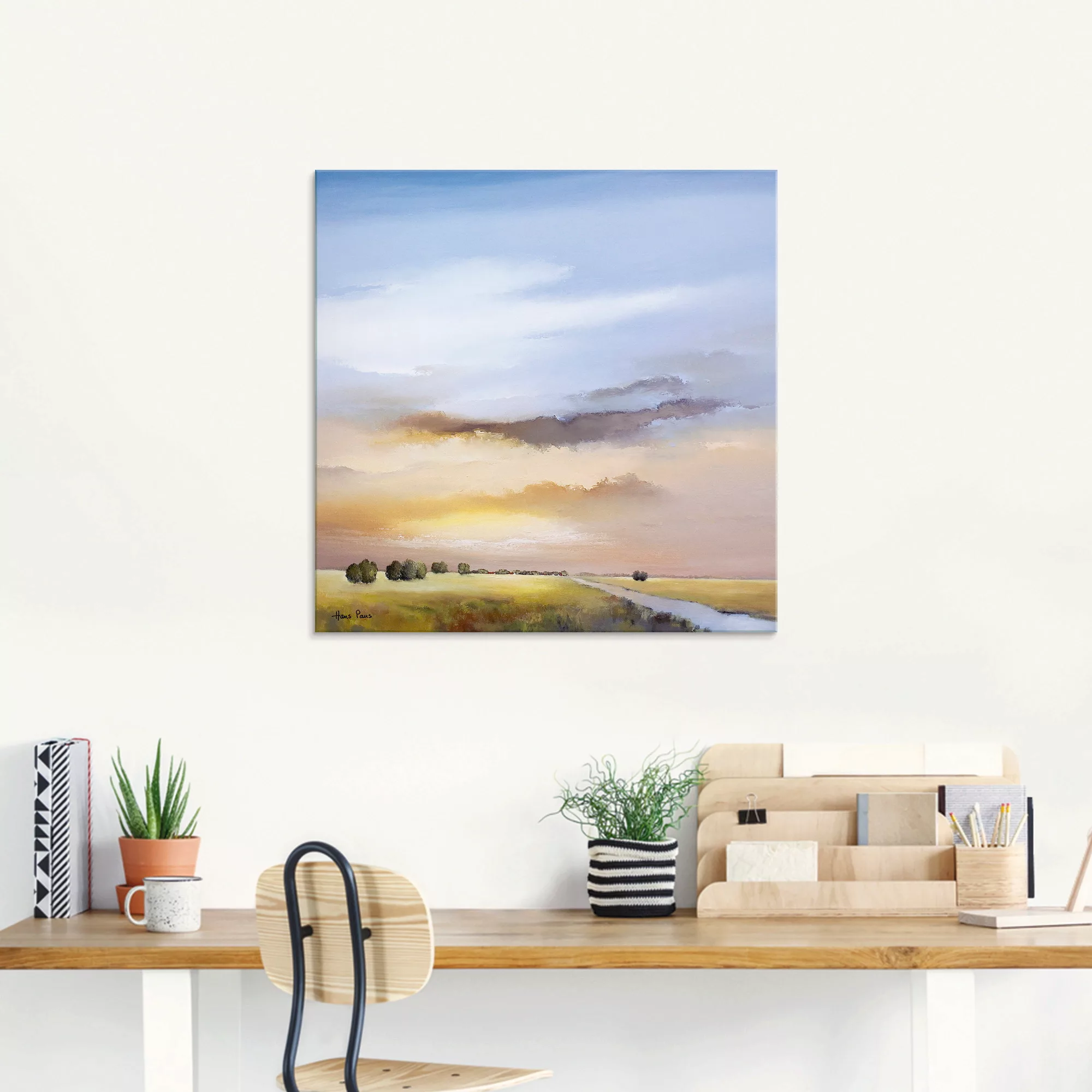 Artland Glasbild "Landschaft III", Himmel, (1 St.) günstig online kaufen