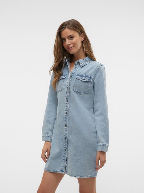 Vero Moda Jeanskleid "VMJENNIE LS SHORT DENIM DRESS GA NOOS" günstig online kaufen