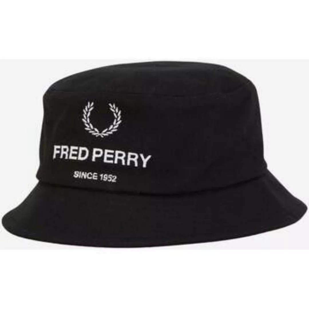 Fred Perry  Schirmmütze Cotton canvas branded bkt hat - black günstig online kaufen