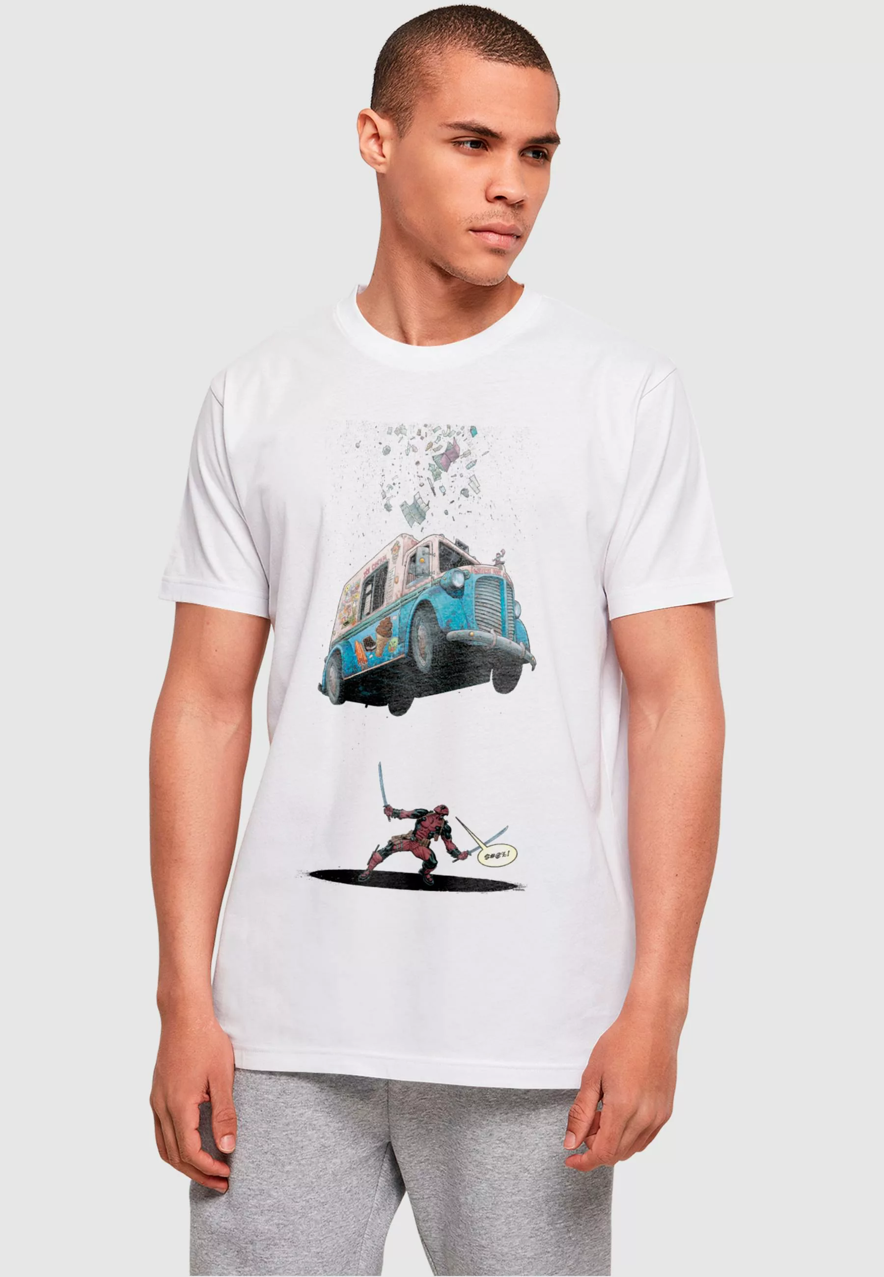 ABSOLUTE CULT T-Shirt "ABSOLUTE CULT Herren Deadpool - Ice Cream T-Shirt" günstig online kaufen