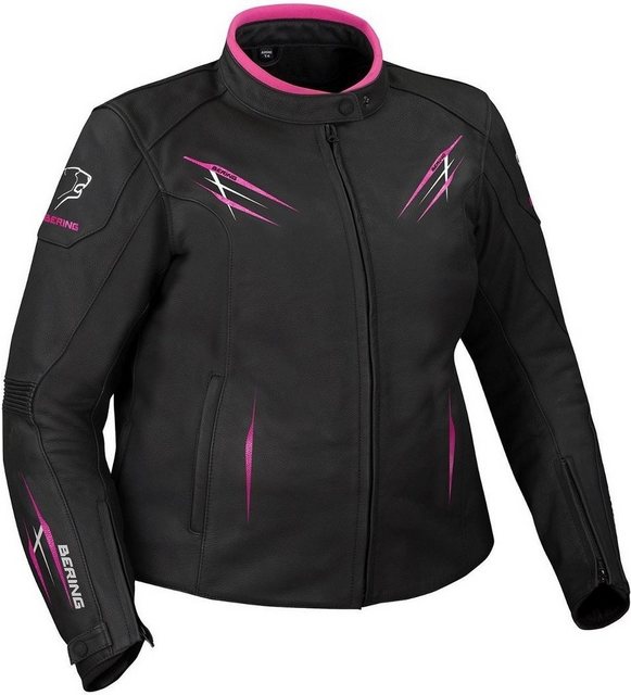 Bering Motorradjacke Brutalia Übergröße Damen Motorrad Lederjacke günstig online kaufen