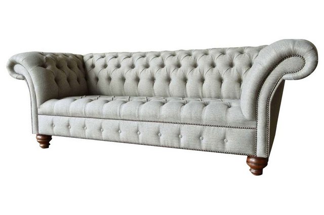 Xlmoebel Sofa Dreisitzer Stilsofa 3 Sitzer Couch Grau Polster Möbeldesign N günstig online kaufen