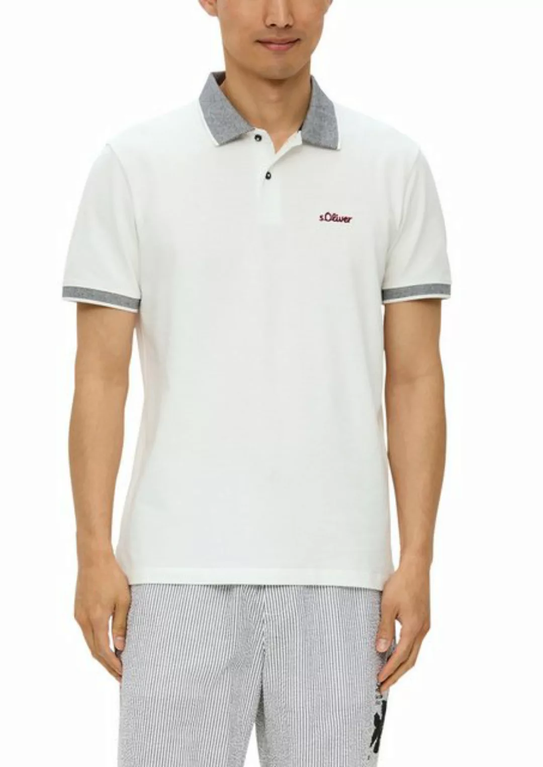 s.Oliver Poloshirt mit Markenschriftzug günstig online kaufen