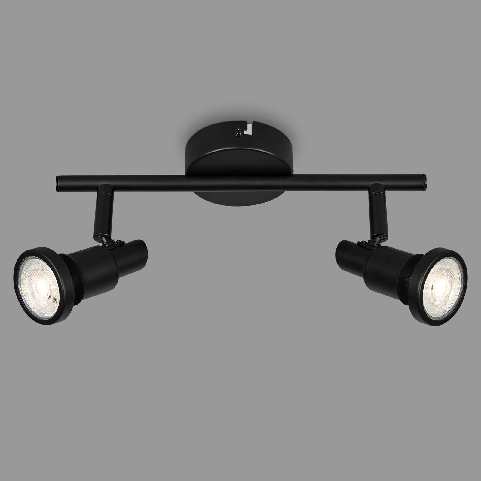 LED-Deckenspot Flamo IP44 2-flg justierbar schwarz günstig online kaufen