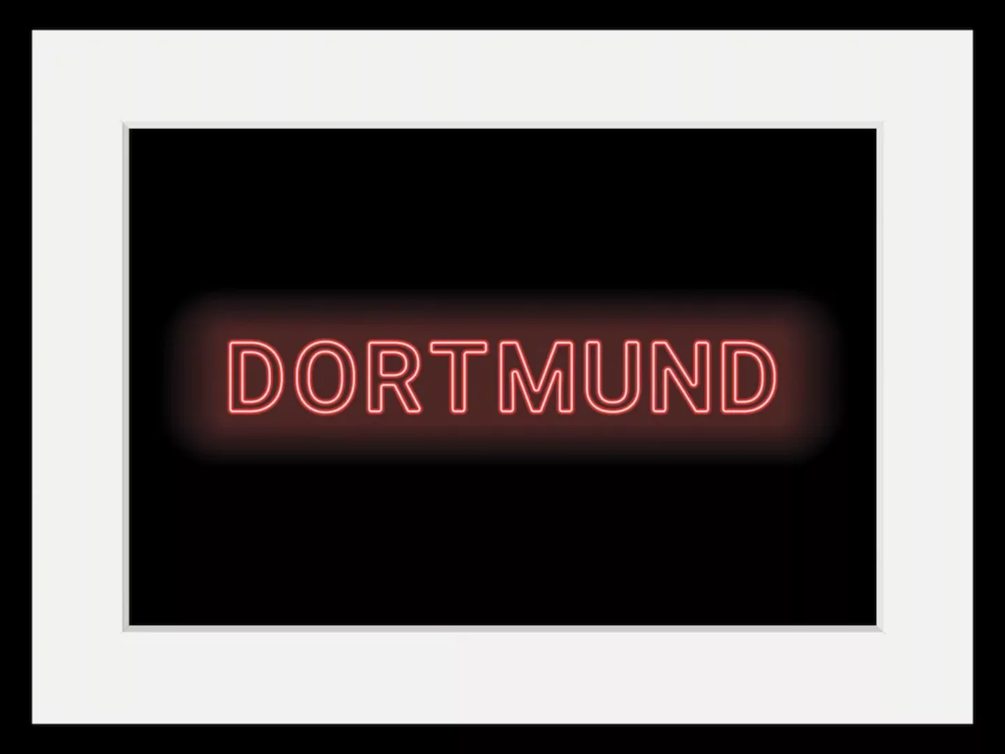 queence Bild »DORTMUND LIGHTS«, Städte-Schriftzug, (1 St.), HD Premium Post günstig online kaufen