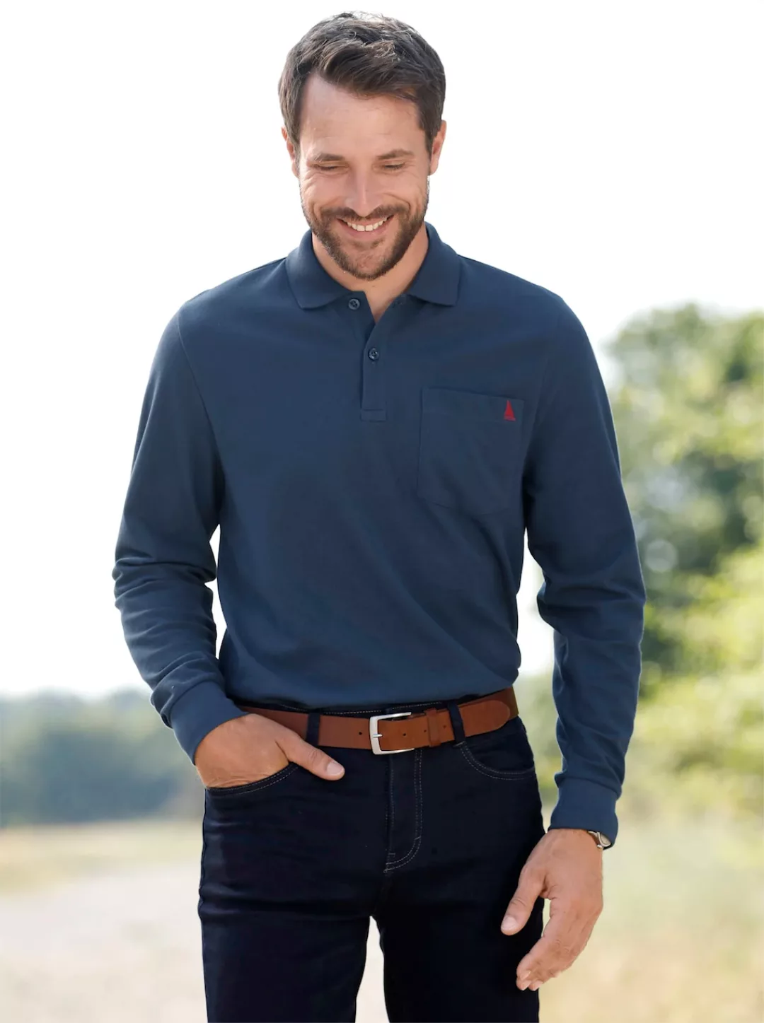 Poloshirt "Langarm-Shirt" günstig online kaufen