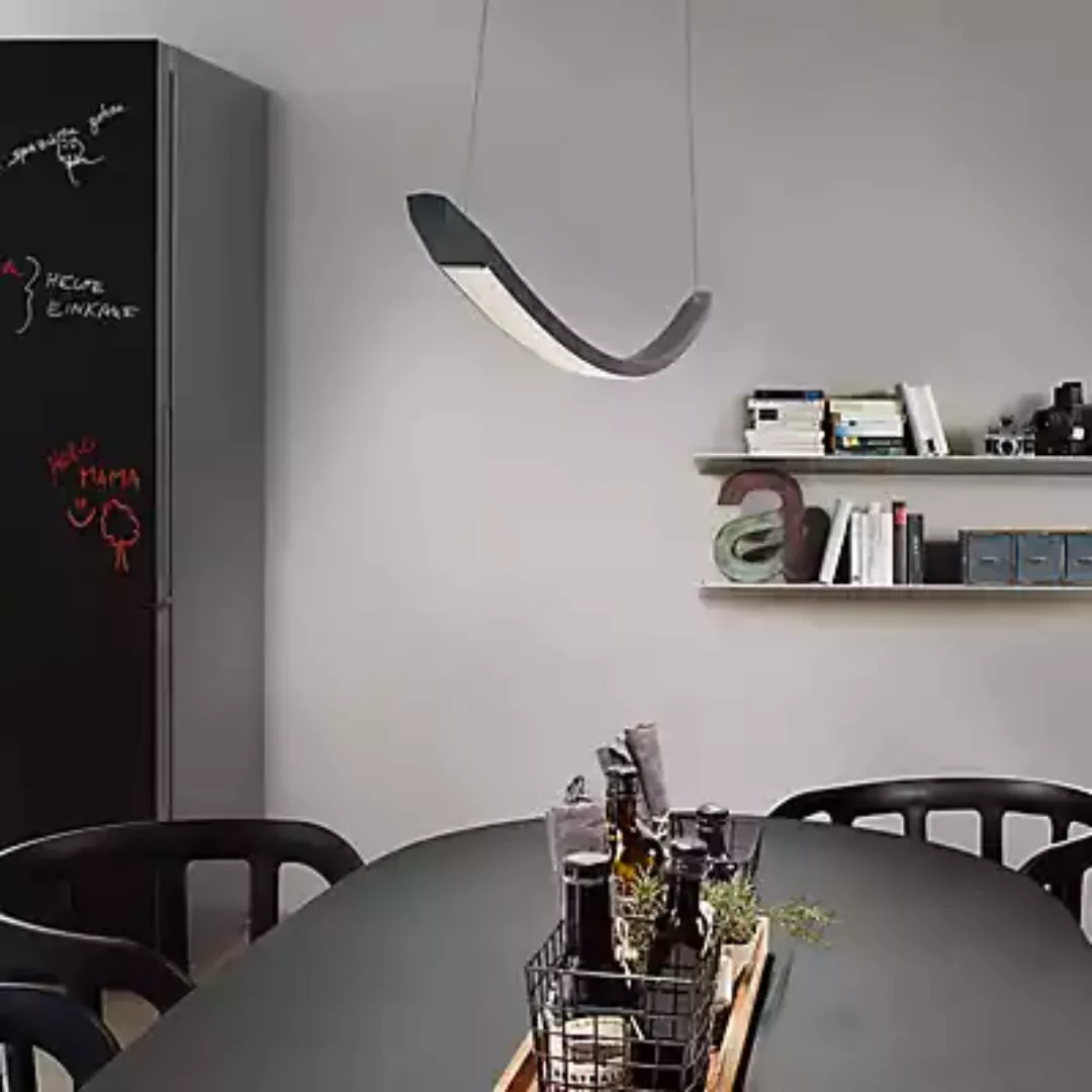 OLIGO Lisgo LED-Pendelleuchte, schwarz matt günstig online kaufen