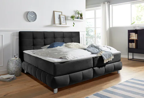 andas Boxspringbett "Salo", incl. Topper, 6 Breiten, 2 Härtegrade, TFK auch günstig online kaufen