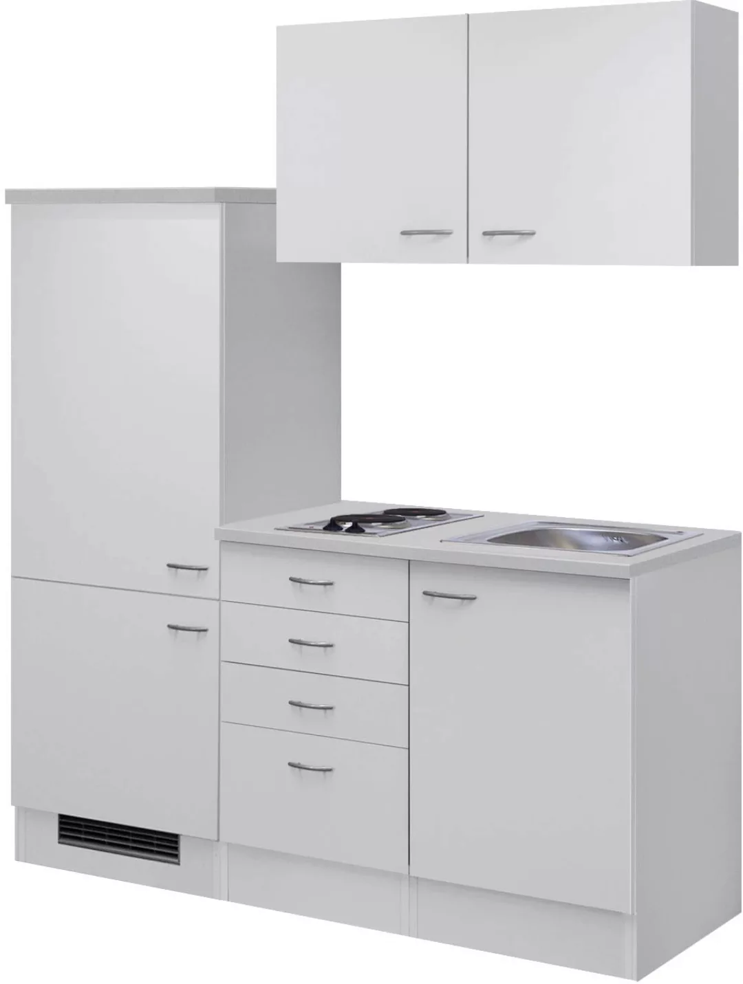 Flex-Well Pantryküche "Wito", Gesamtbreite 160 cm, mit Einbau-Kühlschrank, günstig online kaufen