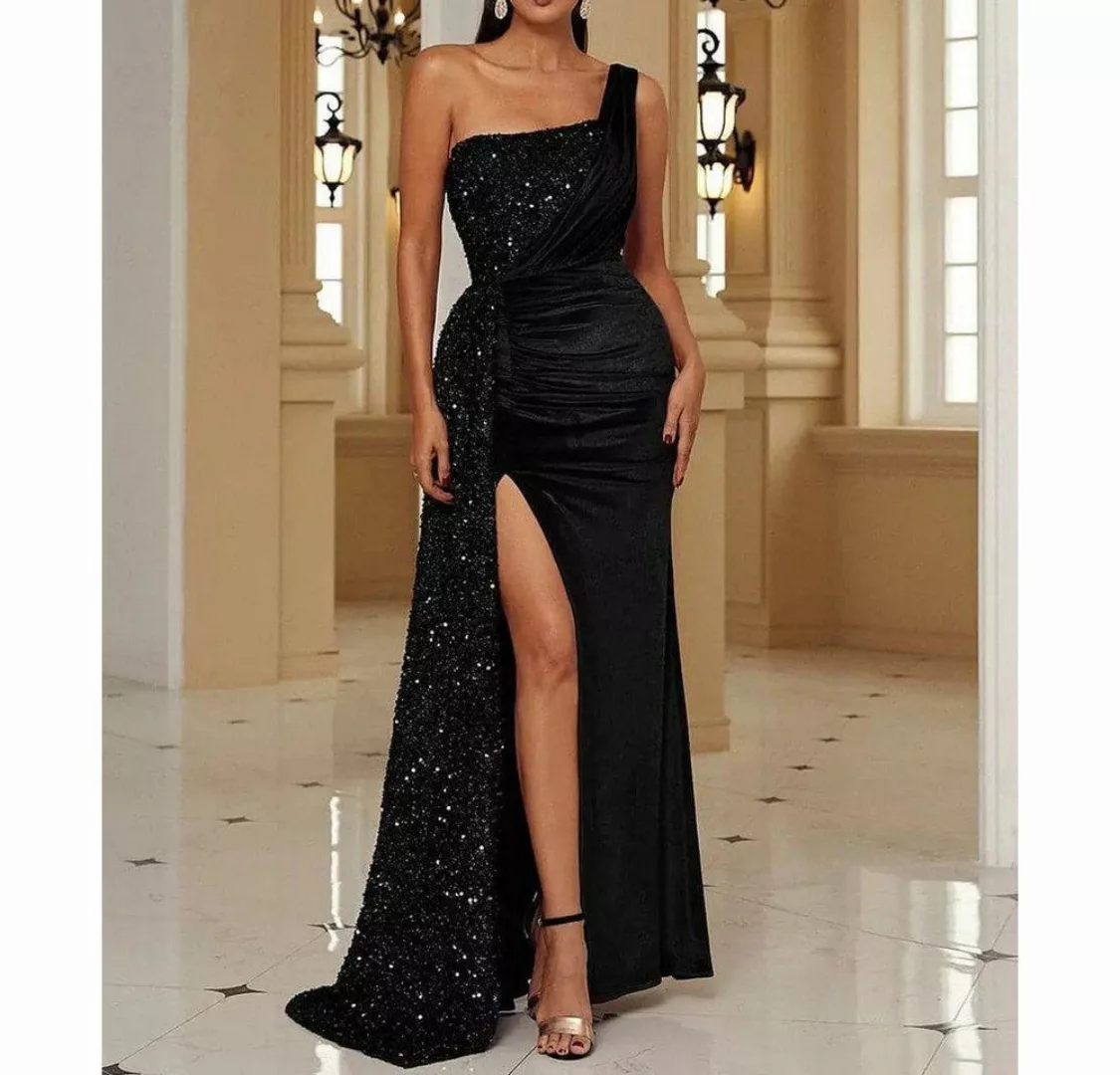 RUZU UG Abendkleid Damen Partykleid Bankettkleid Schulterfreies Kleid Fisch günstig online kaufen