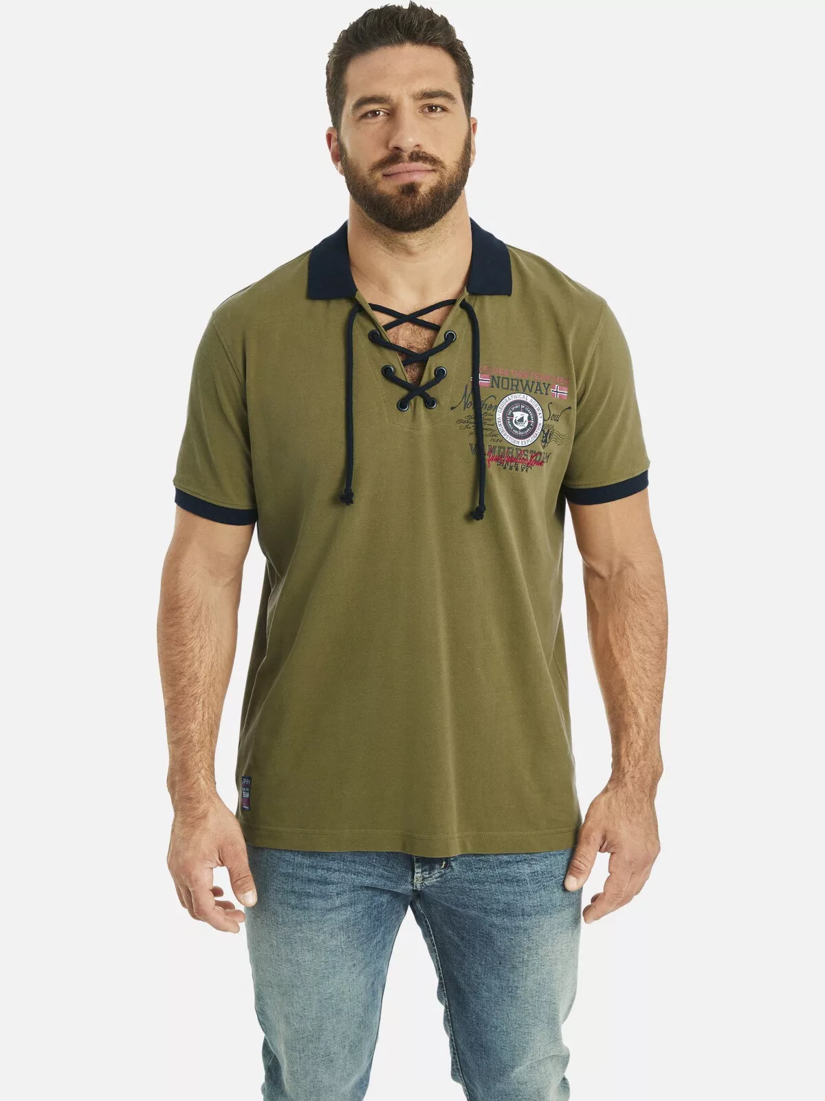 Jan Vanderstorm Poloshirt "Doppelpack Poloshirt ELJAR", mit lässigen Saumsc günstig online kaufen