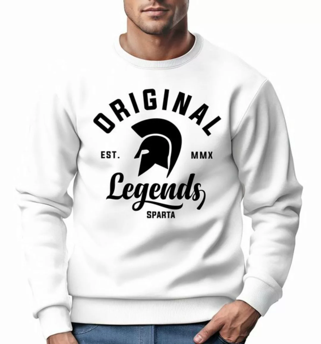 Neverless Sweatshirt Sweatshirt Herren Original Legends Gladiator Sparta Ru günstig online kaufen