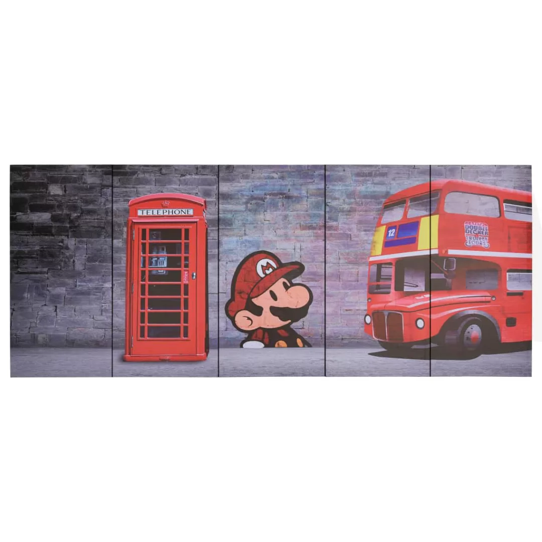 Leinwandbild-set London Mehrfarbig 150×60 Cm günstig online kaufen