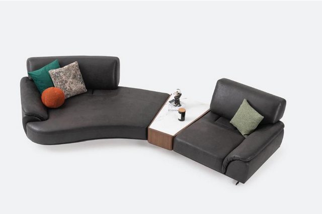 Xlmoebel Sofa Runde Wohnzimmer Sofa Möbel 5-Sitzer Rundsofa Stoff-Couch, He günstig online kaufen