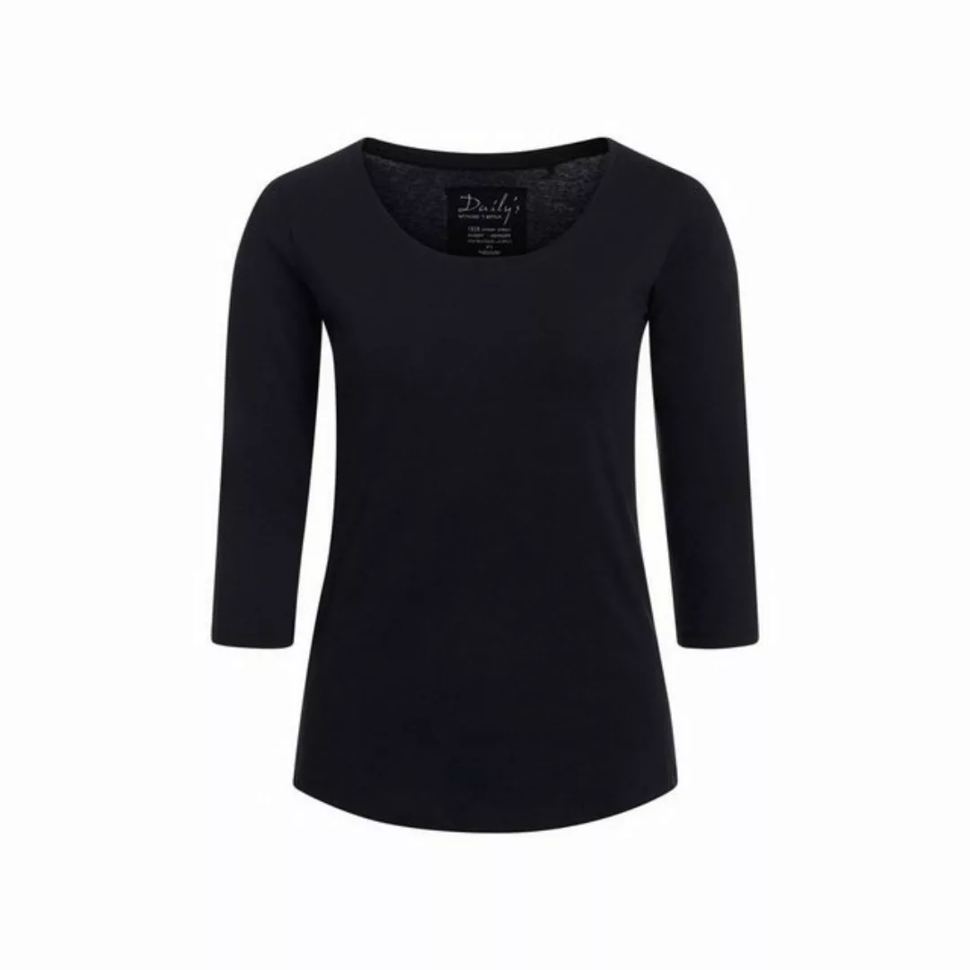 DAILY´S 3/4-Arm-Shirt schwarz regular (1-tlg) günstig online kaufen