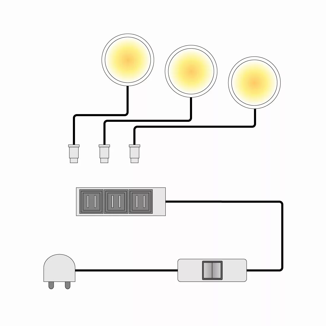 home24 LED-Powerspot Lopburi (3er-Set) günstig online kaufen