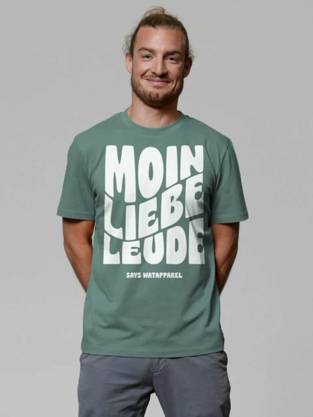 wat? Apparel Print-Shirt Moin liebe Leude (1-tlg) günstig online kaufen