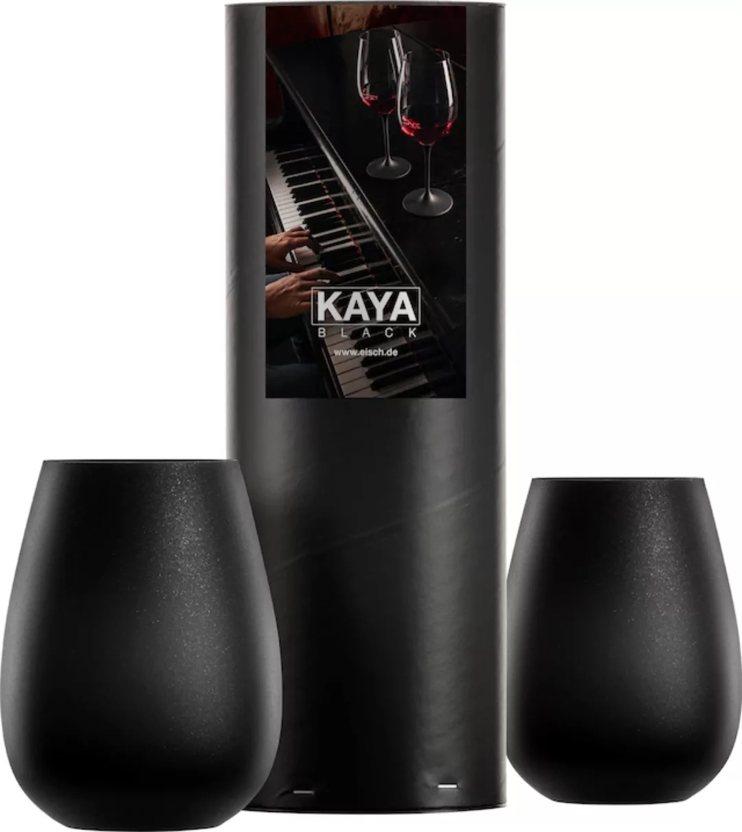 Eisch Germany Becher »KAYA BLACK«, (Set, 2 tlg., 2 Becher im Geschenkkarton günstig online kaufen