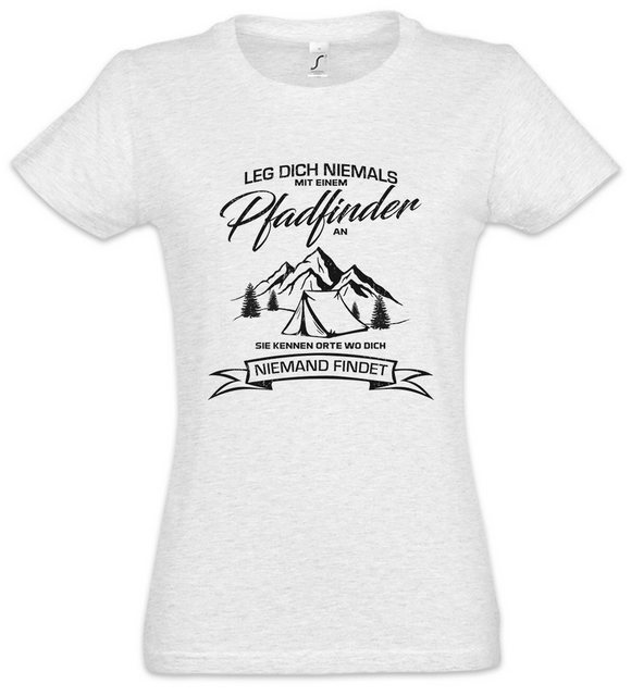 Urban Backwoods Print-Shirt Pfadfinder Damen T-Shirt Camping Outdoor Surviv günstig online kaufen