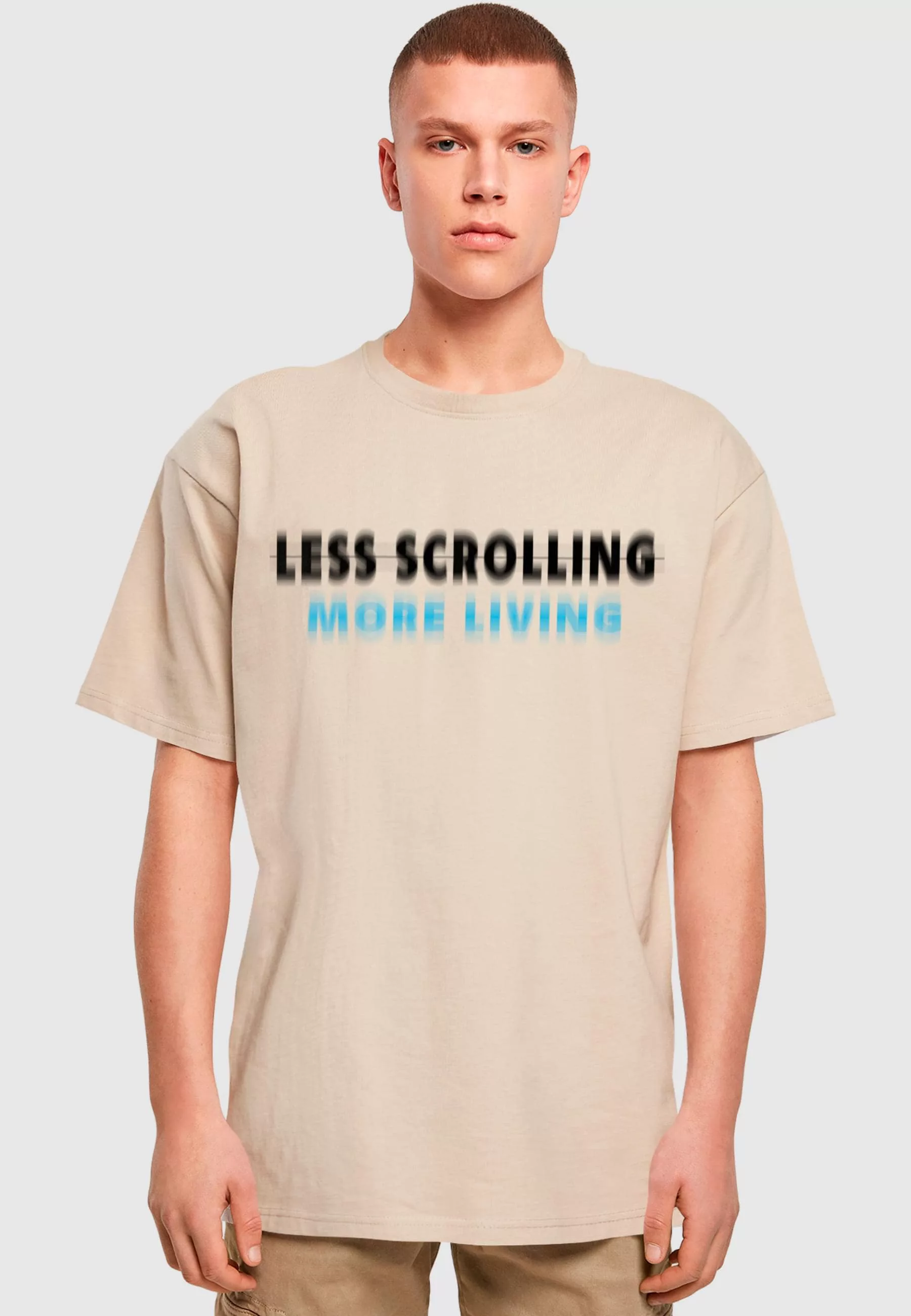 2Y Studios T-Shirt "2Y Studios Herren Less Scrolling Oversize Tee" günstig online kaufen