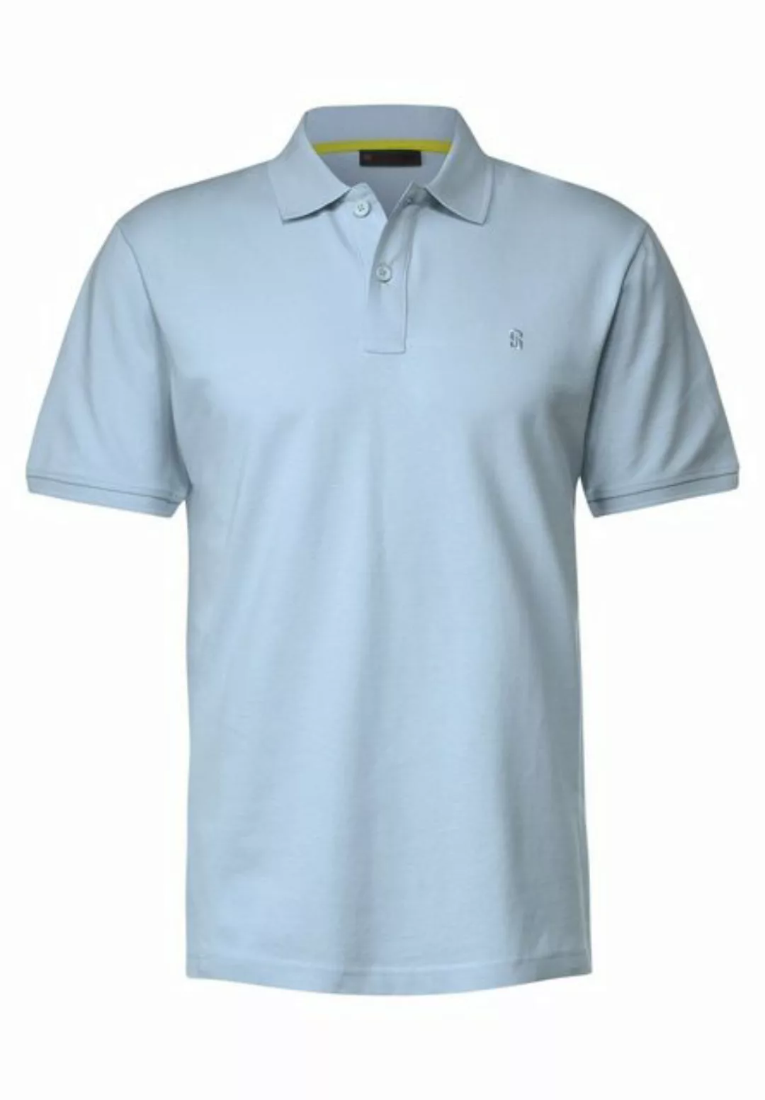 STREET ONE MEN Poloshirt in Unifarbe günstig online kaufen