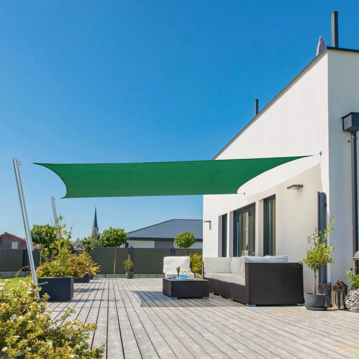 Windhager Sonnensegel "Capri Rechteck", 3x4m, champagner günstig online kaufen