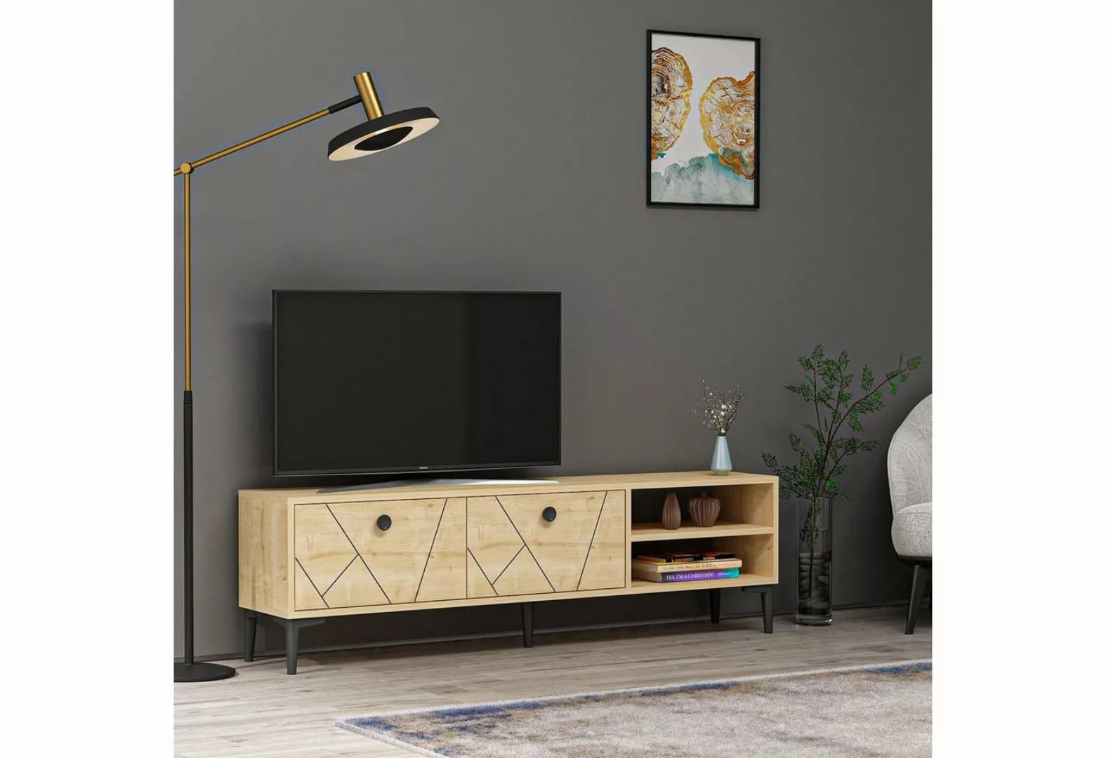 Skye Decor TV-Schrank Schränke, 45x150x29,6 cm, 100% Melaminbeschichtete Pa günstig online kaufen