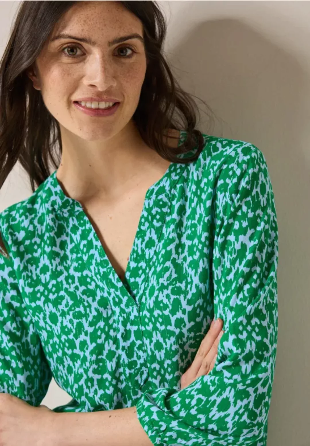 Cecil Klassische Bluse, mit Elastikbund an den Ärmeln günstig online kaufen