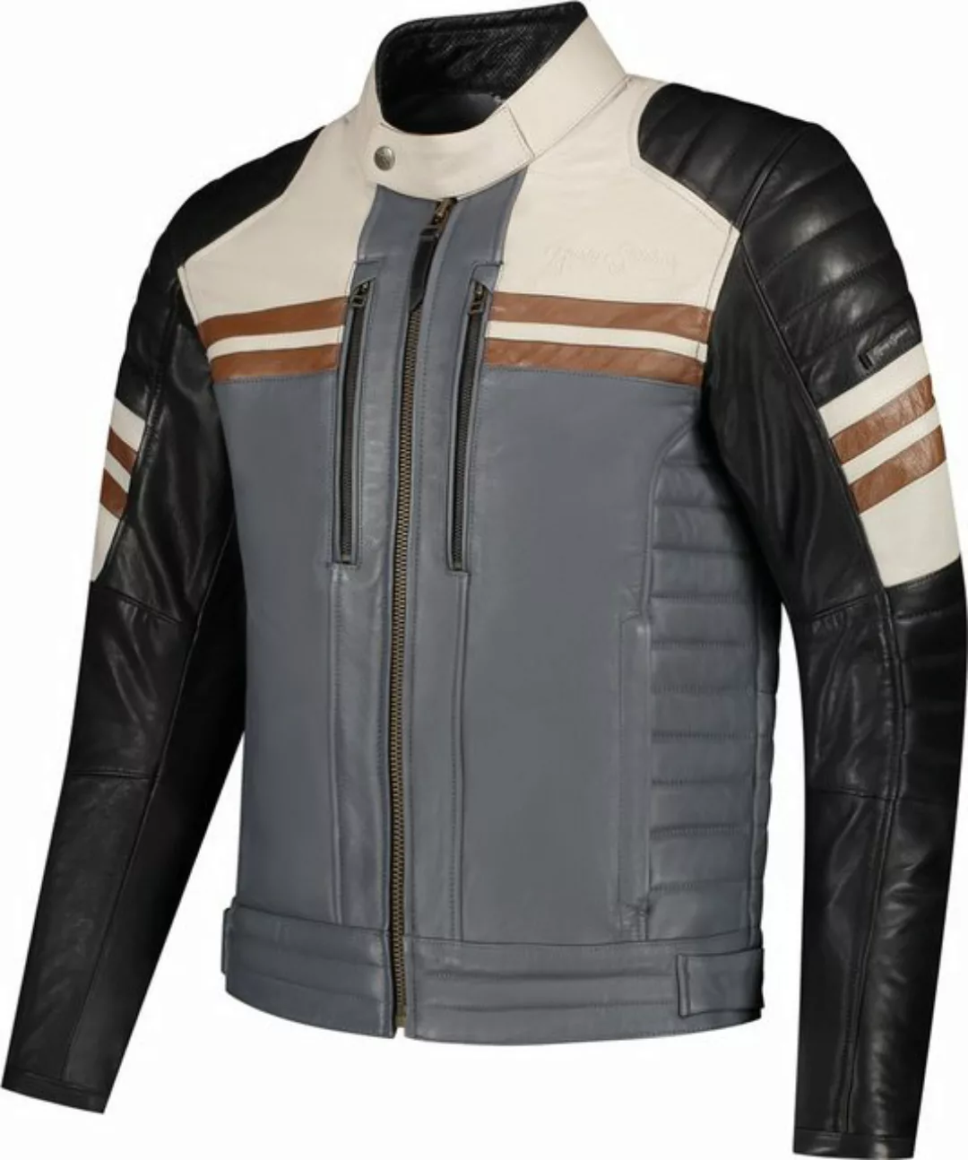 Rusty Stitches Motorradjacke Steve günstig online kaufen