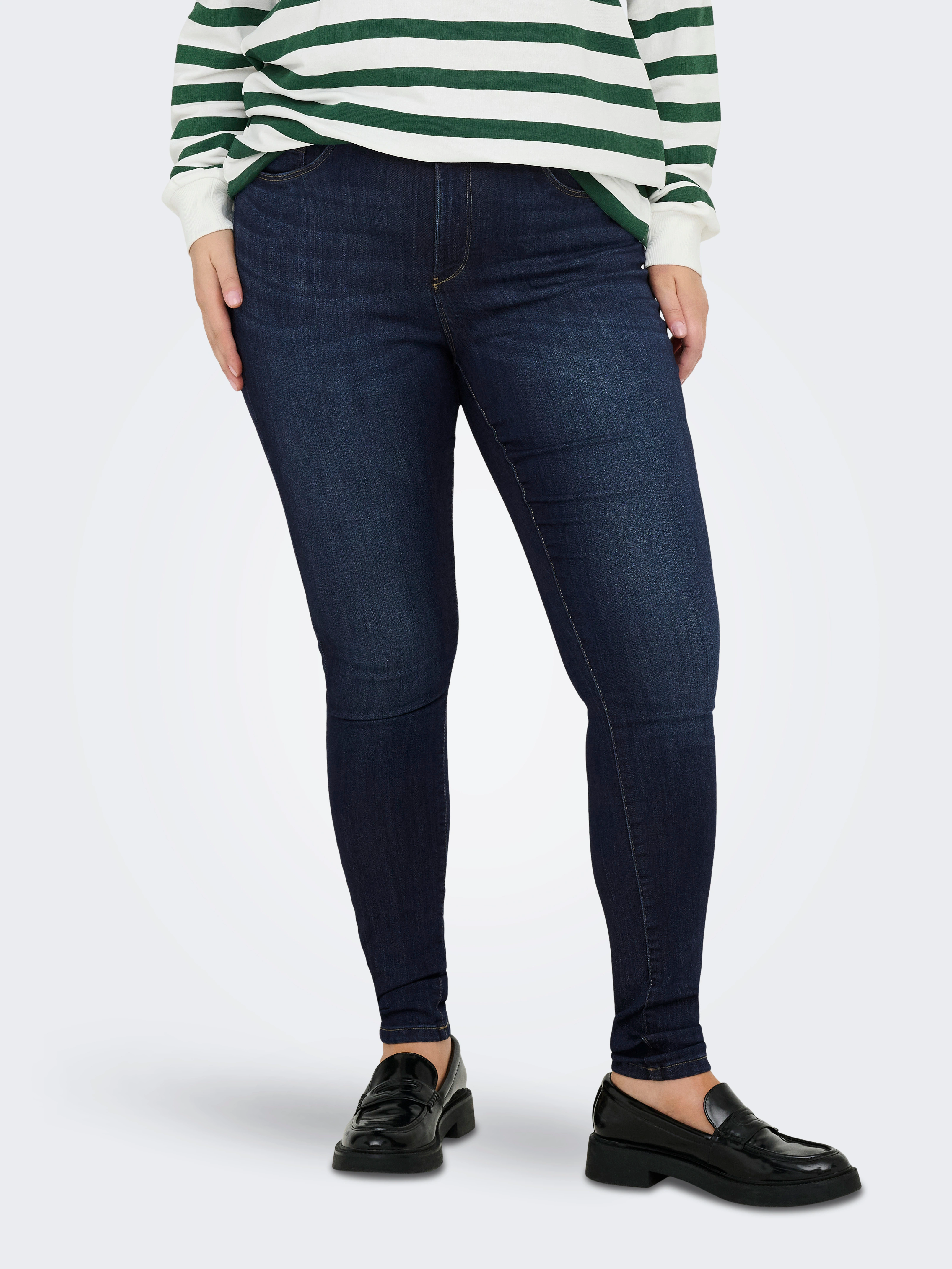 ONLY CARMAKOMA Skinny-fit-Jeans "CARTHUNDER LIFE P UP REG SK DNM BJ367" günstig online kaufen