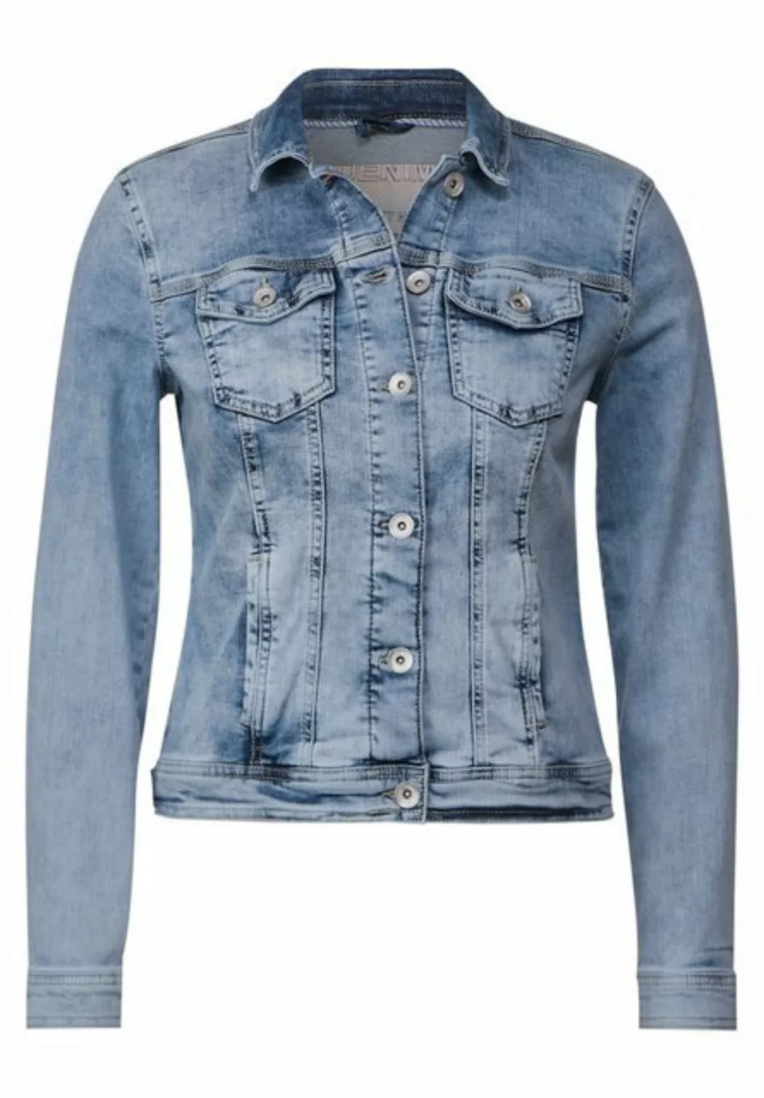 Cecil Funktionsjacke Cecil / Da.Blazer / NOS Denim Jacket Light Blue günstig online kaufen