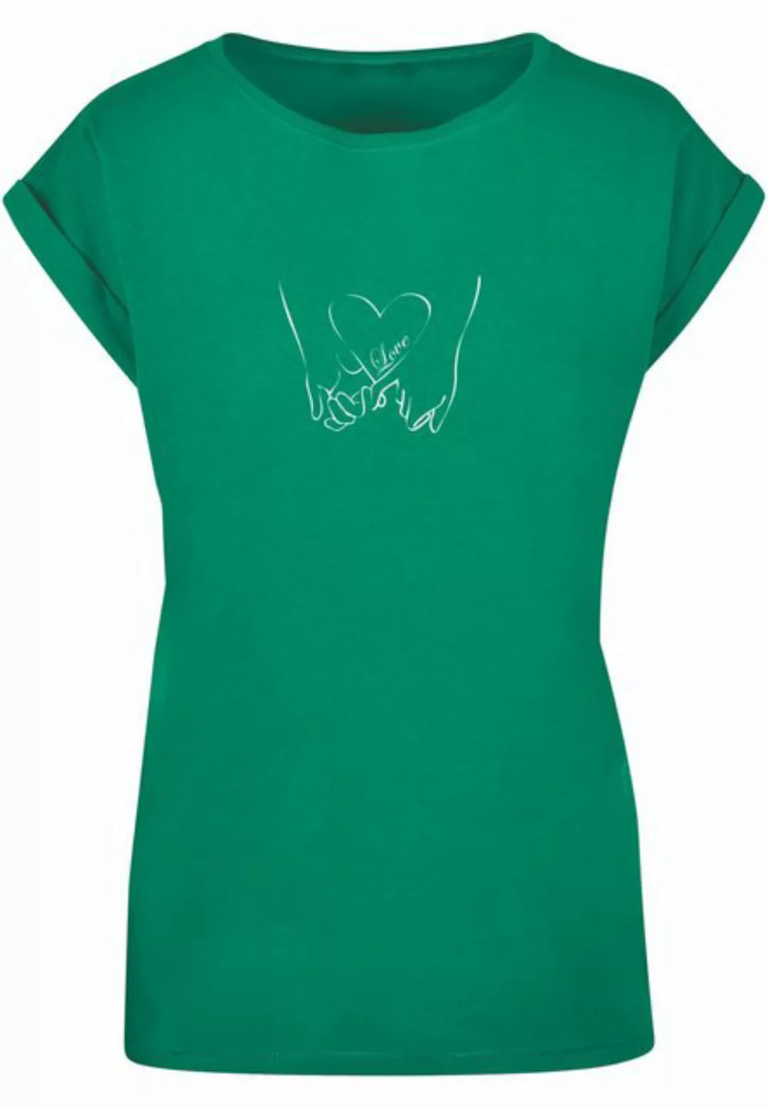 Merchcode T-Shirt Merchcode Damen Ladies Love 2 Extended Shoulder Tee (1-tl günstig online kaufen