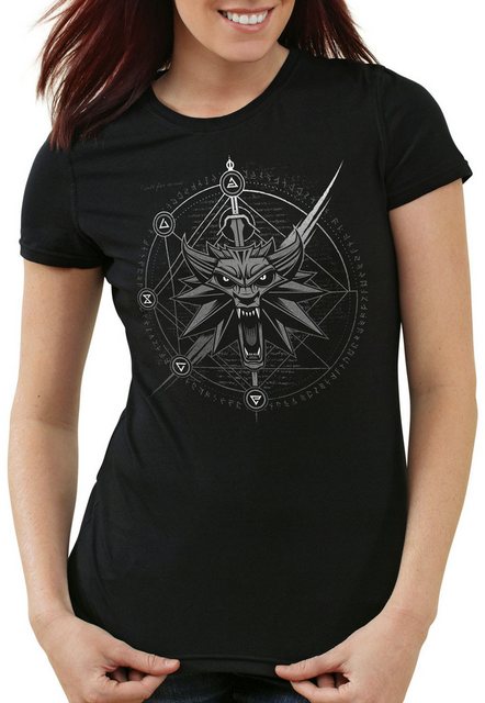 style3 T-Shirt Hexer Wappengeralt riva der hexer the witcher mittelalter günstig online kaufen