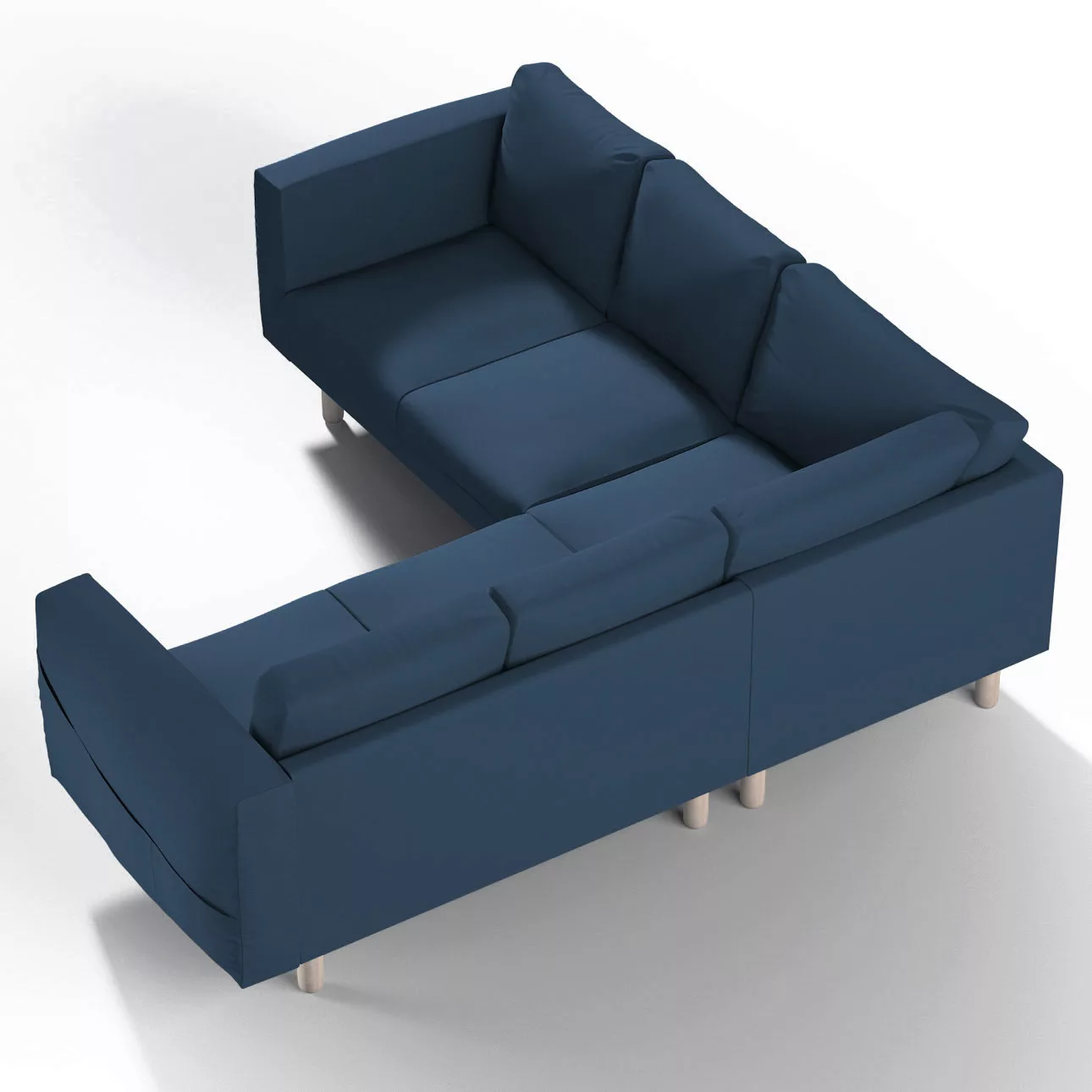 Bezug für Norsborg 4-Sitzer Ecksofa, marinenblau , Norsborg 4-Sitzer Ecksof günstig online kaufen