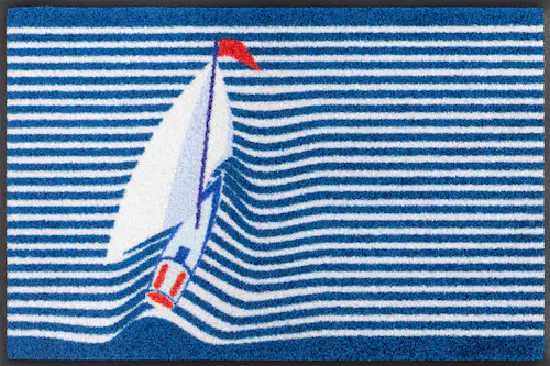 wash+dry by Kleen-Tex Fußmatte »Sailing Boat«, rechteckig, 7 mm Höhe günstig online kaufen