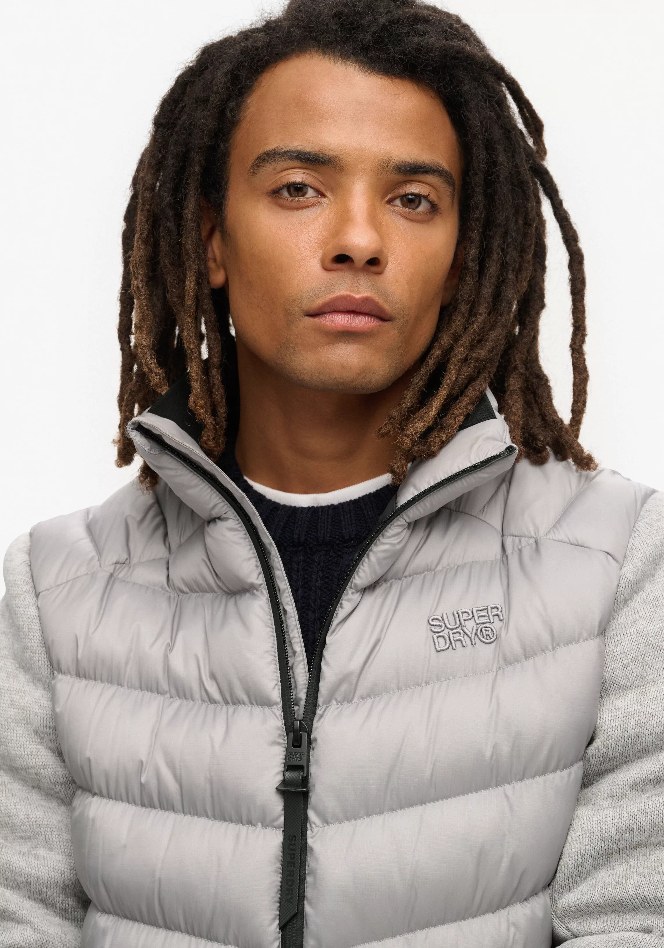 Superdry Steppjacke "STORM KNIT HYBRID PADDED JKT", mit Kapuze günstig online kaufen