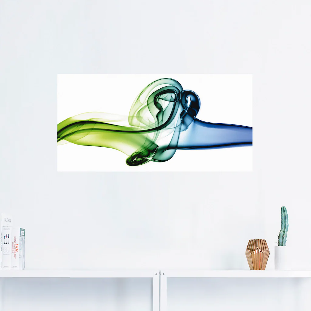 Artland Wandbild "Aufeinanderprallen von blau und grün", Muster, (1 St.), a günstig online kaufen
