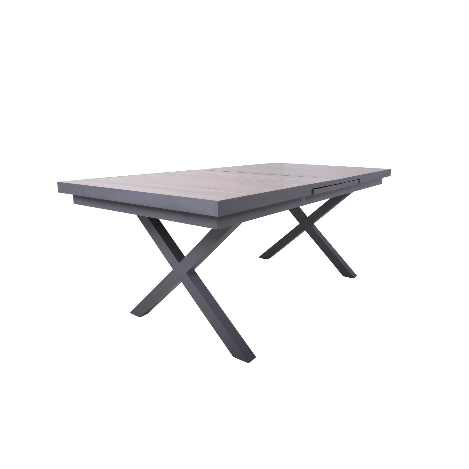 Garden Pleasure Gartentisch ausziehbar Braun-Grau 100 cm x 200 cm günstig online kaufen