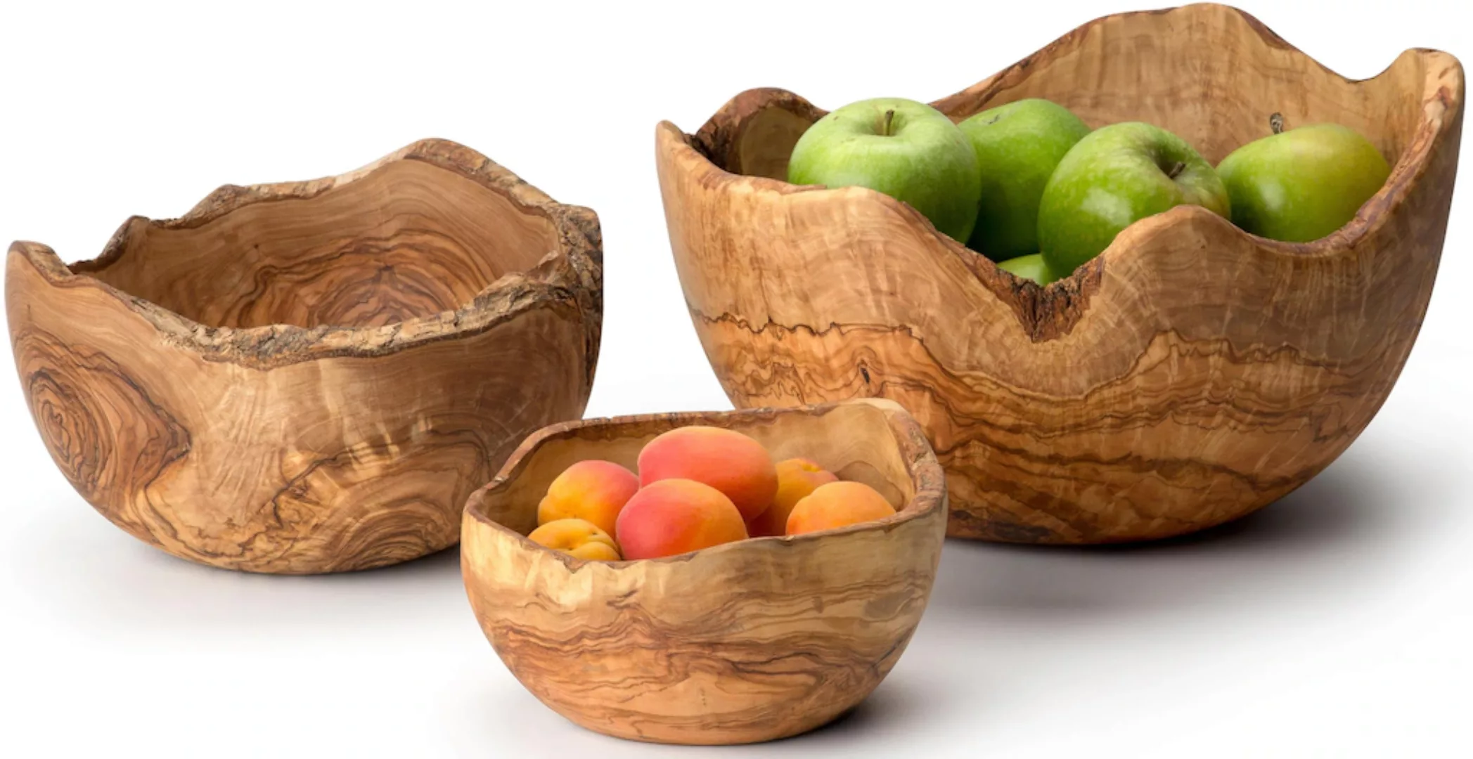Continenta Obstschale, aus Holz, Naturform günstig online kaufen