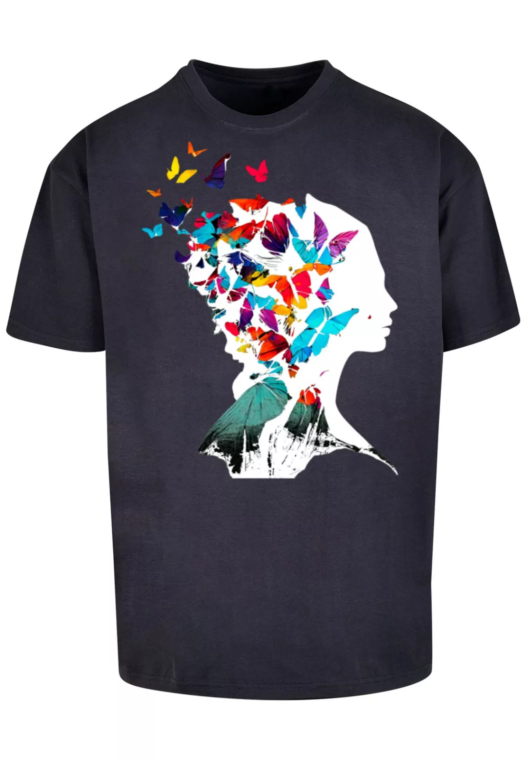 F4NT4STIC T-Shirt "Schmetterling Silhouette OVERSIZE TEE", Print günstig online kaufen