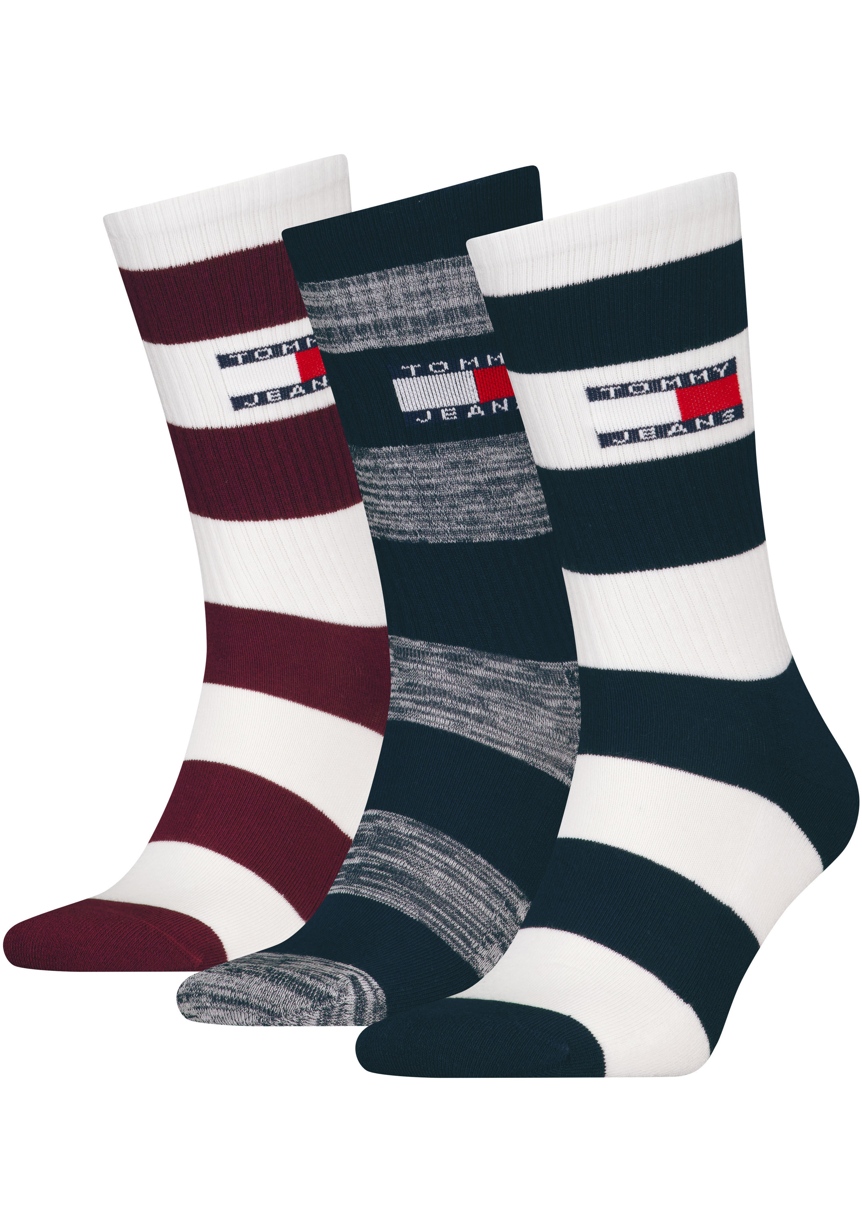 Tommy Hilfiger Socken, (2 Paar), mit auffälliger Musterung günstig online kaufen