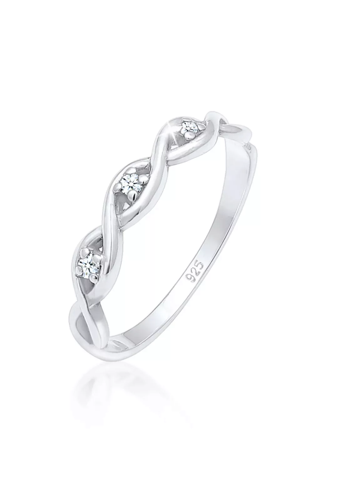 Elli DIAMONDS Verlobungsring "Knoten Unendlich Diamant (0.045 ct.) 925er Si günstig online kaufen