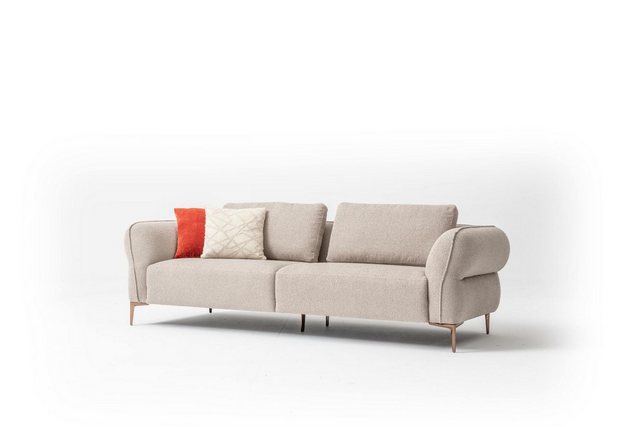 Xlmoebel Sofa Beige Wohnzimmer Sofa - Modernes Design und Stilvolle Couch, günstig online kaufen