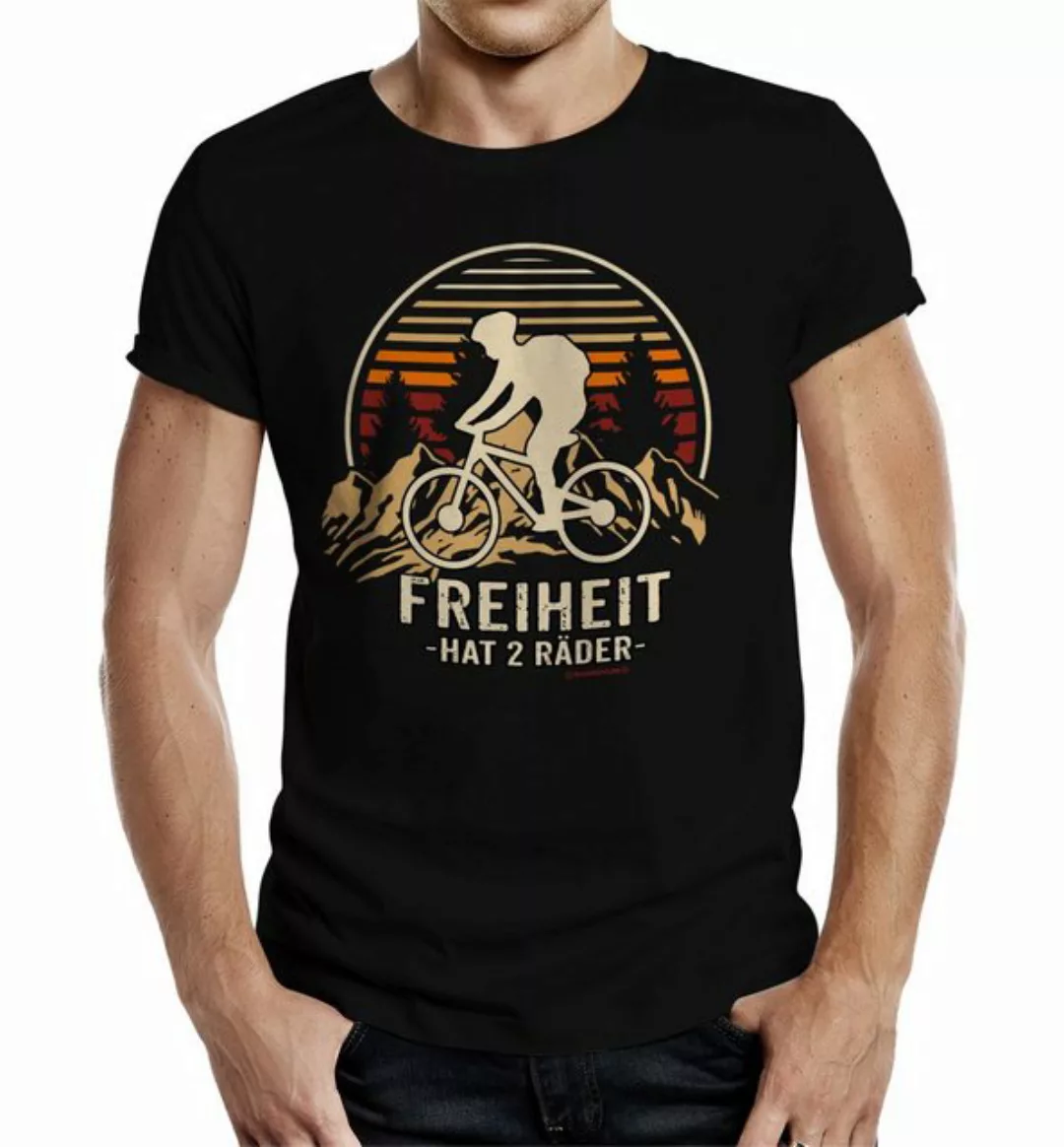 Rahmenlos T-Shirt für Biker: Radfahren ist die Freiheit auf 2 Rädern günstig online kaufen