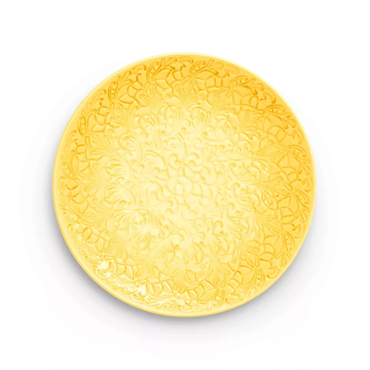 Lace Teller 34cm Gelb günstig online kaufen